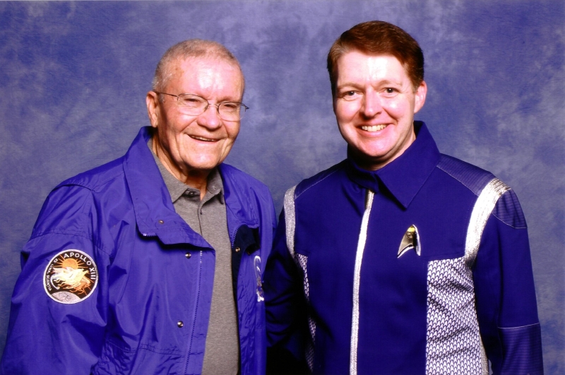 Me, Stuart Meeson, with Astronaut Fred Haise Lunar Module Pilot of the Apollo 13