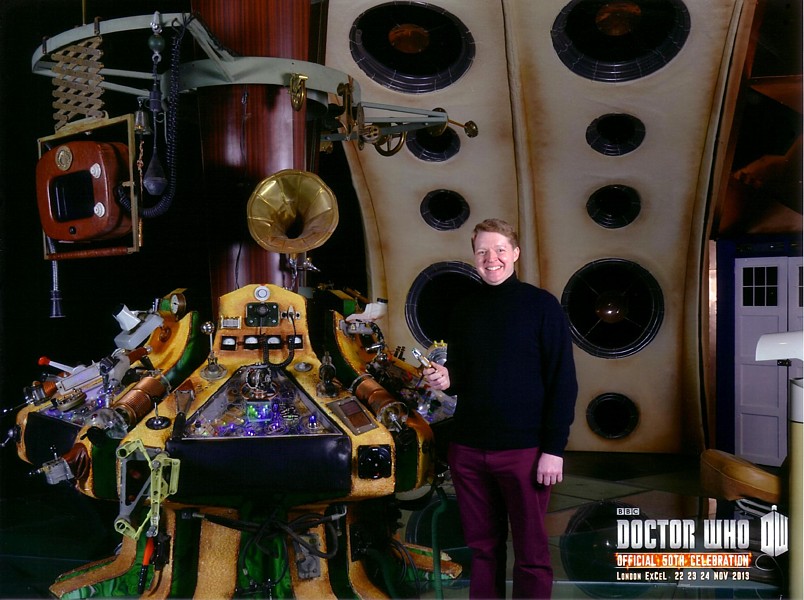 Me, Stuart Meeson, in the TARDIS console room 8, 22 Nov 2013