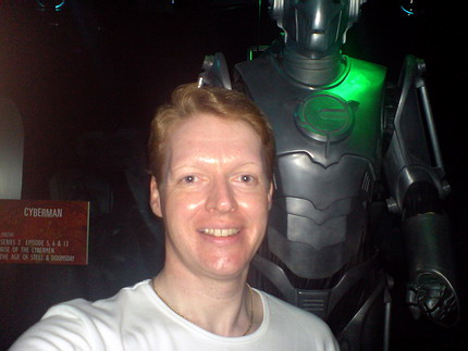 Me followed by a Cyberman, 26th June 2008