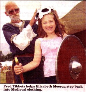Elizabeth goes Medieval at the Chetwyn Medieval Fayre (Picture by Steve Lumley for The Advertiser, 9th July 2010)